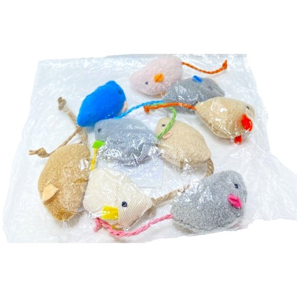 Cat Toys Catnip Infused 9pc Mouse Toys For Cats And Kittens Brand New Cat Toys - Picture 1 of 5